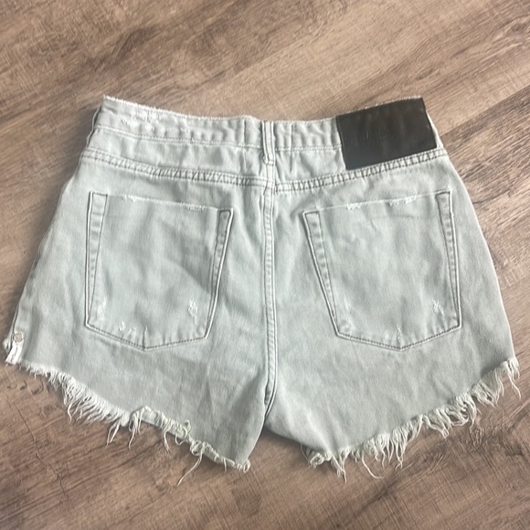 One Teaspoon high waisted Bonita shorts color faded khaki - Picture 3 of 7